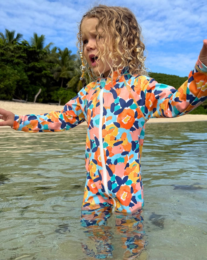 Ceacea Sidney Sun Safe Kids Long Sleeve Full Swimwear Suit