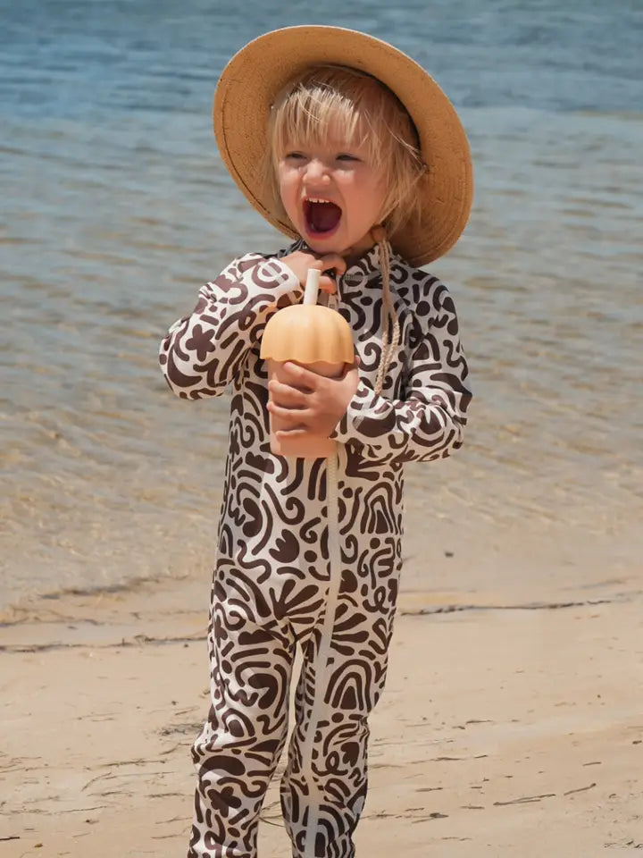 Ceacea Sidney Sun Safe Kids Long Sleeve Full Swimwear Suit