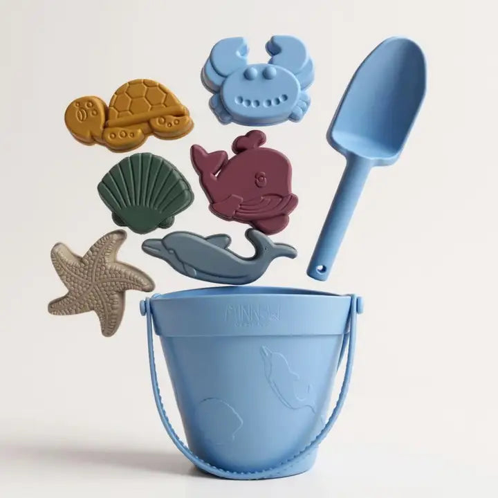 Minnow Designs Silicone Beach Bucket Set