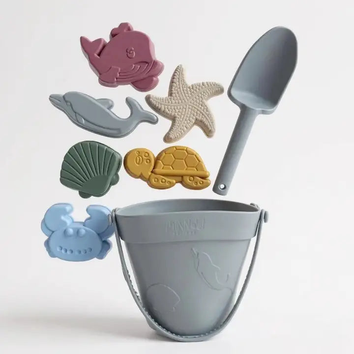 Minnow Designs Silicone Beach Bucket Set