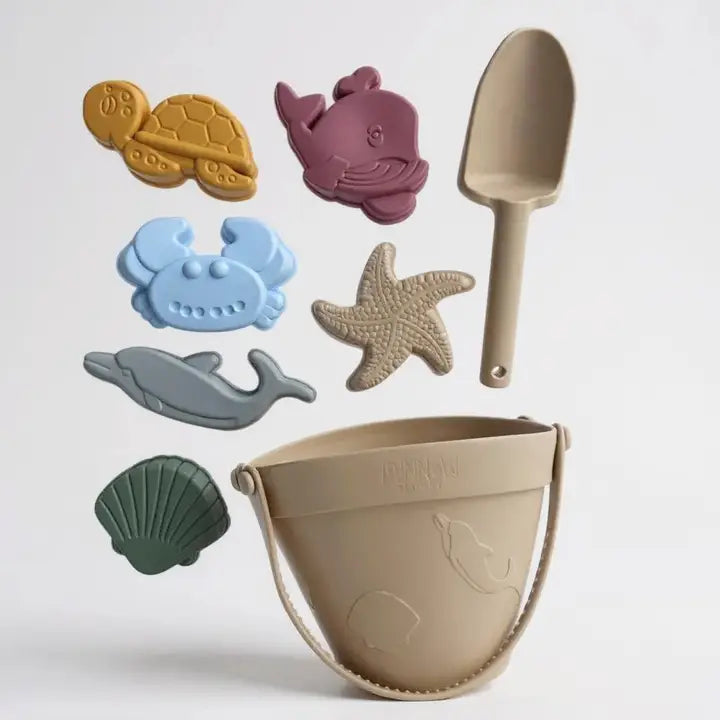 Minnow Designs Silicone Beach Bucket Set