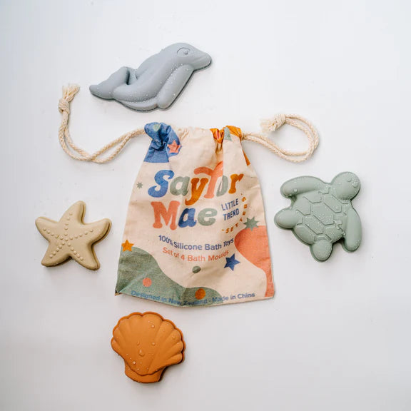 Saylor Mae Silicone Bath Toys set of 4