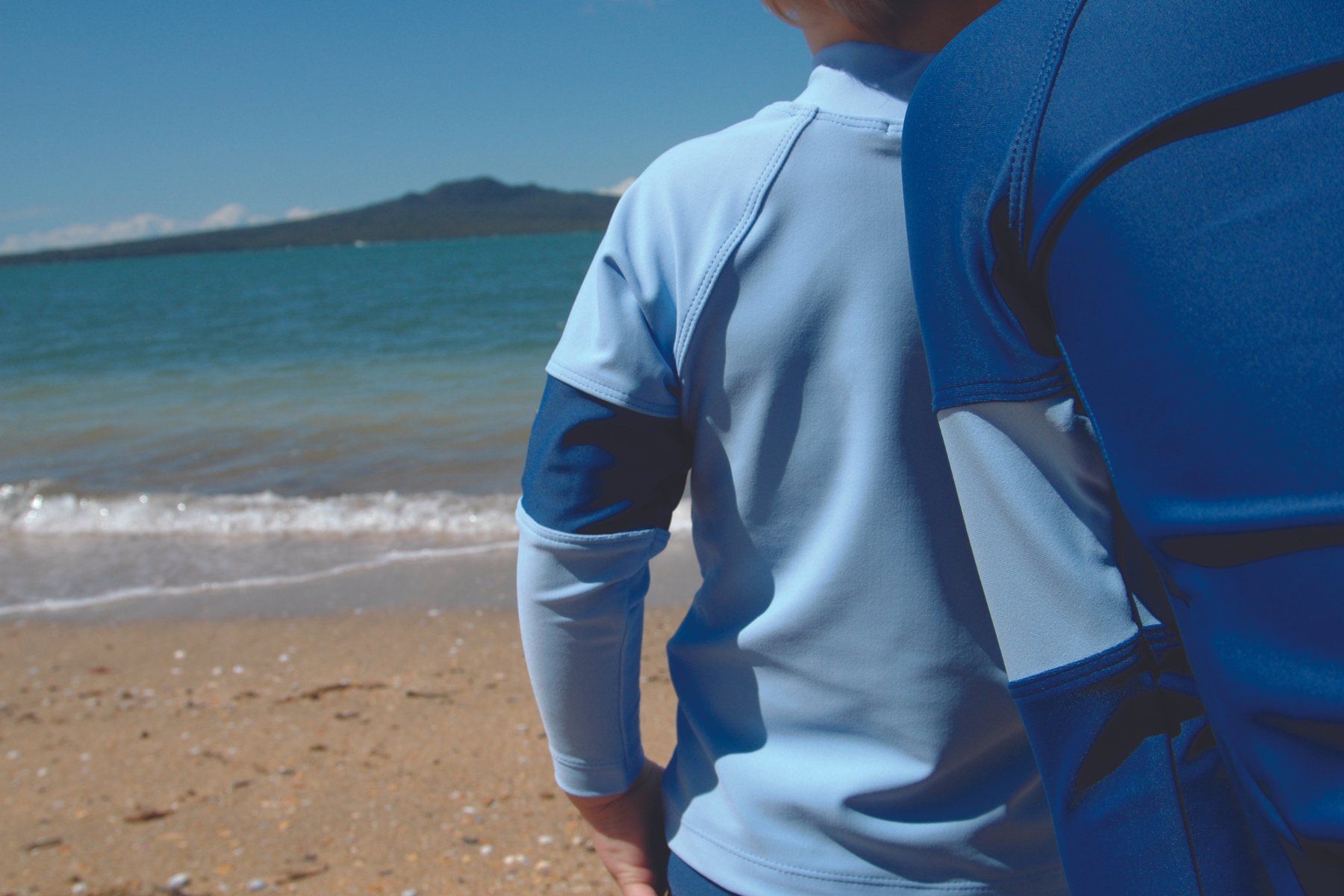 Kids Coloured Long Sleeved Swim Shirt