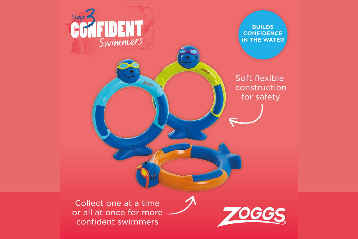Zoggs Dive Rings 3PK