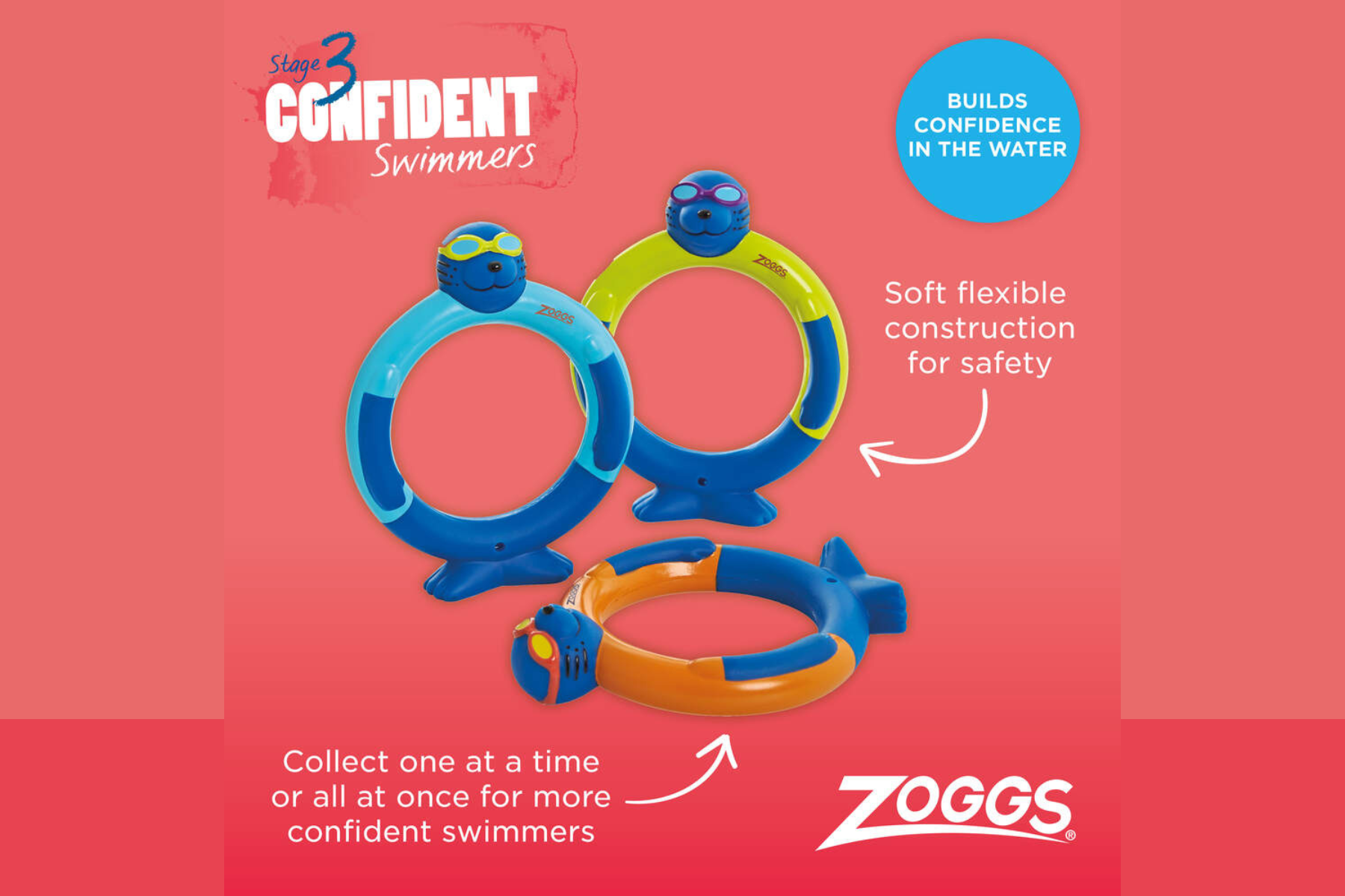 Zoggs Dive Rings 3PK