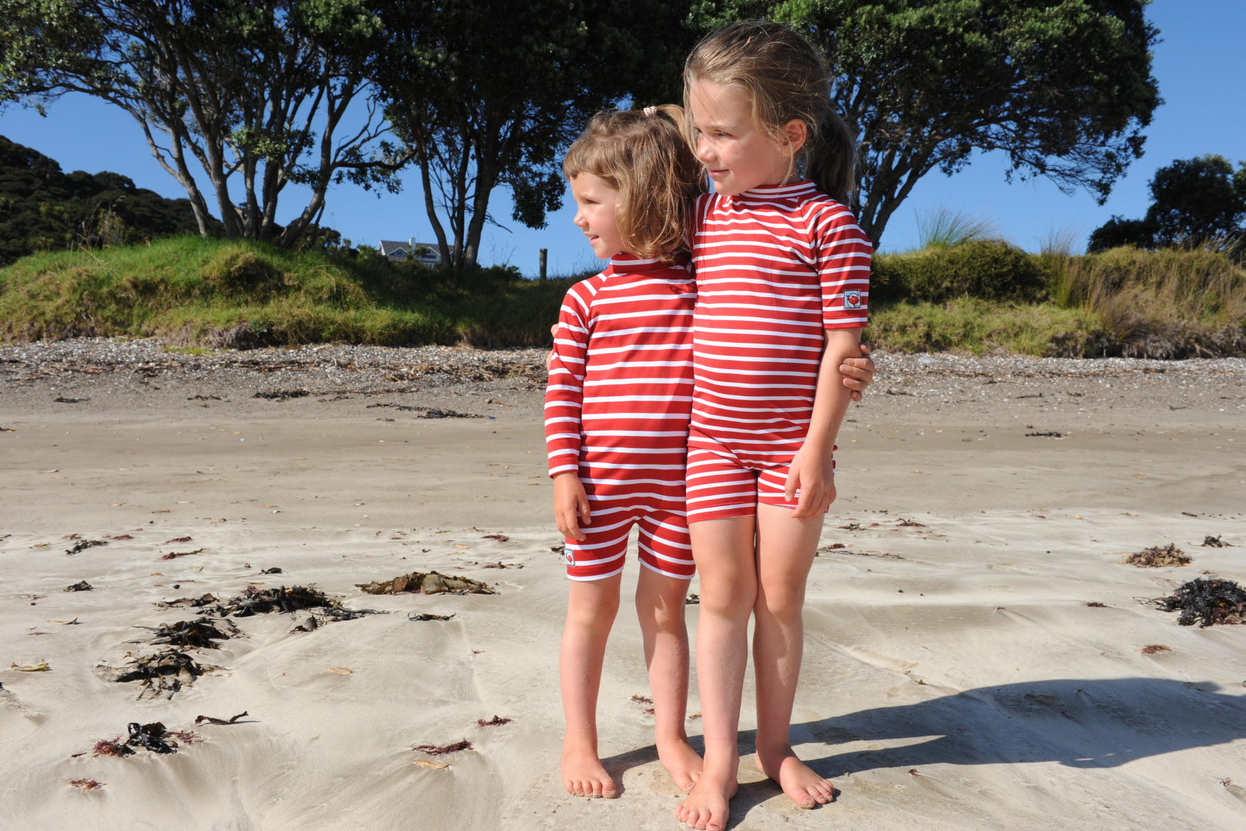 Kids Classic Fullsuit Long Sleeve Stripes UPF50+ Swimsuit