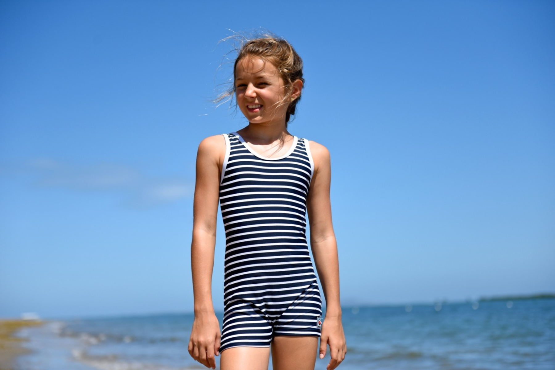 Girls Vintage Bather Swimsuit