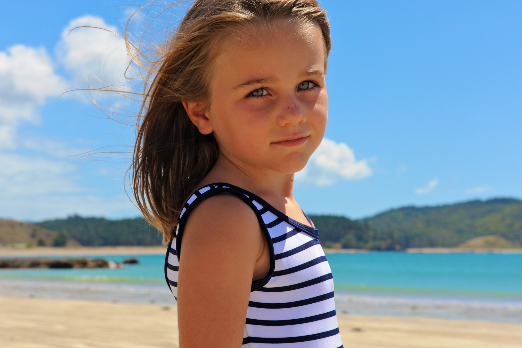 Girls Vintage Bather UPF 50+ Swimsuit