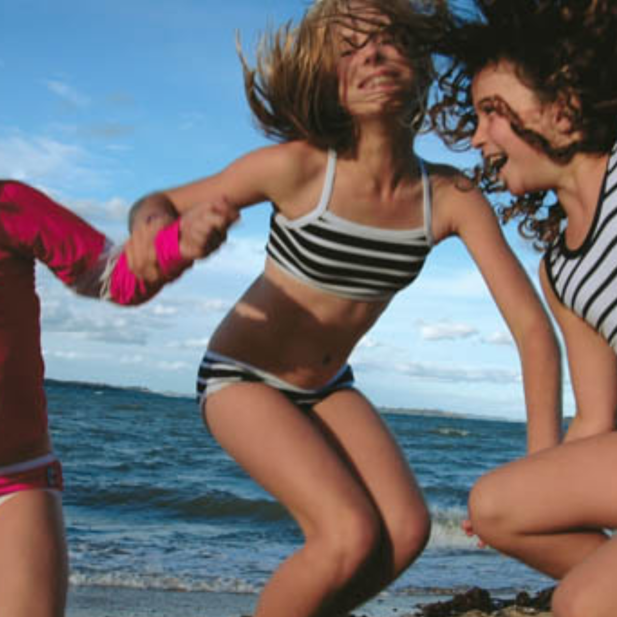 Girls Classic Bikini Top Stripes