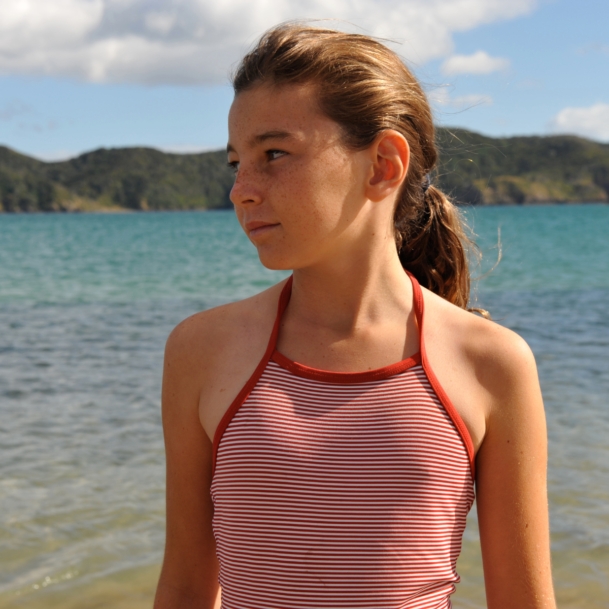 Girls Classic Halter Neck UPF 50+ Bather