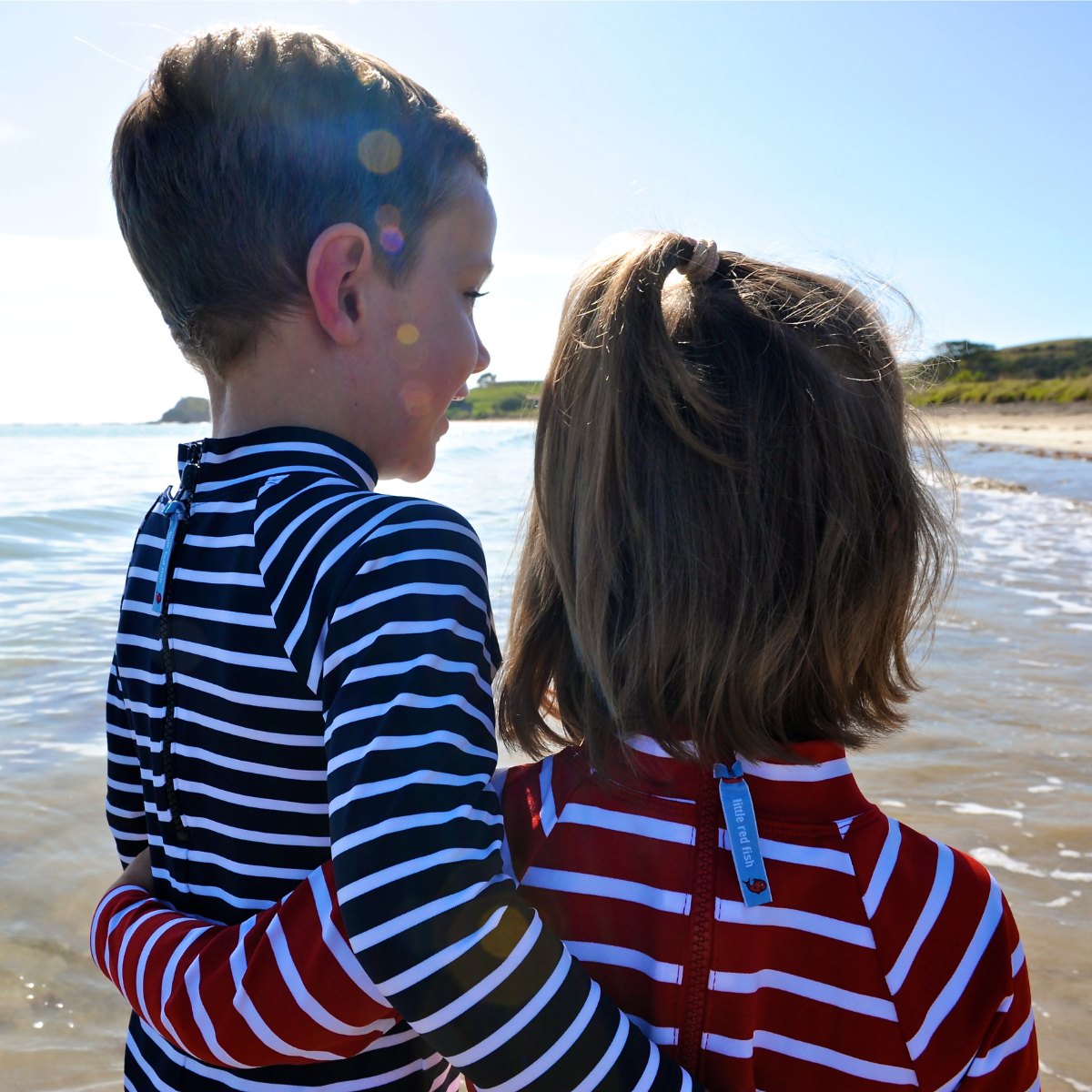 Kids Classic Fullsuit Long Sleeve Stripes UPF50+ Swimsuit