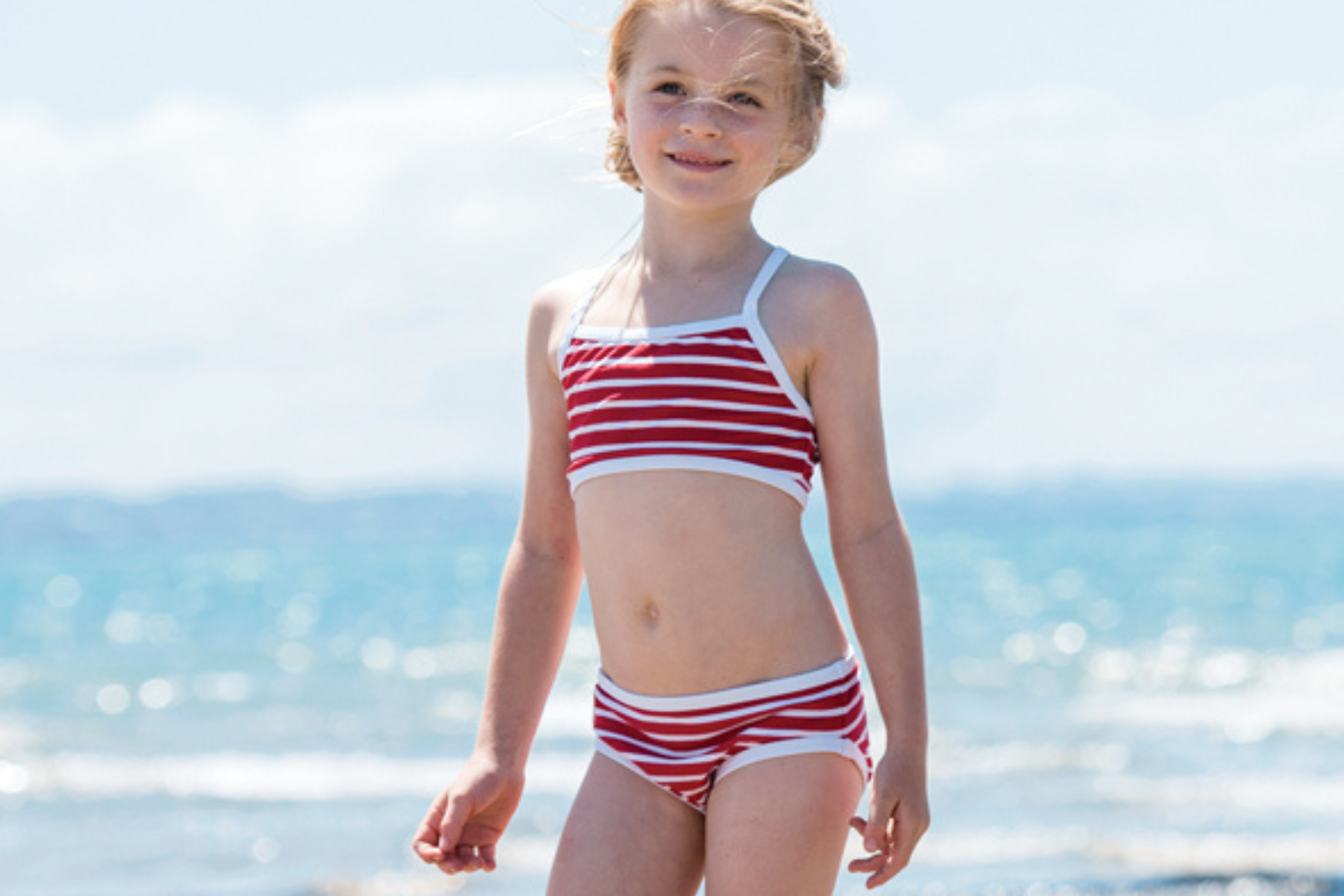 Girls Classic Bikini Bottoms - Stripes