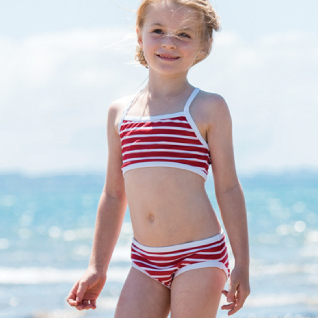 Girls Classic Bikini Bottoms Stripes
