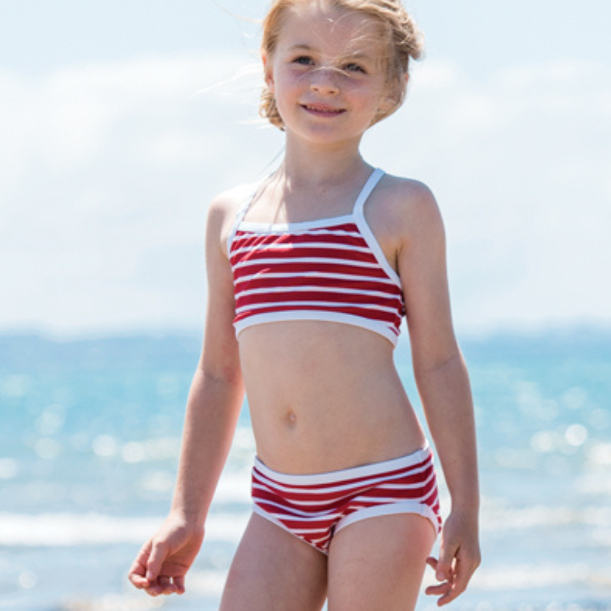 Girls Classic Bikini Bottoms Stripes