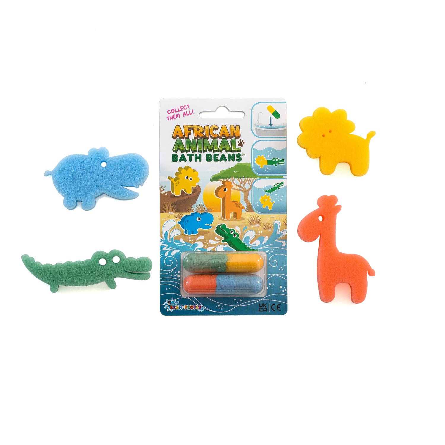 NEW! Bath Buddies African Animals Bath Beans® 🦛