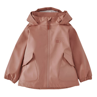 Pink Kids Rain Jacket jacket with a hood 