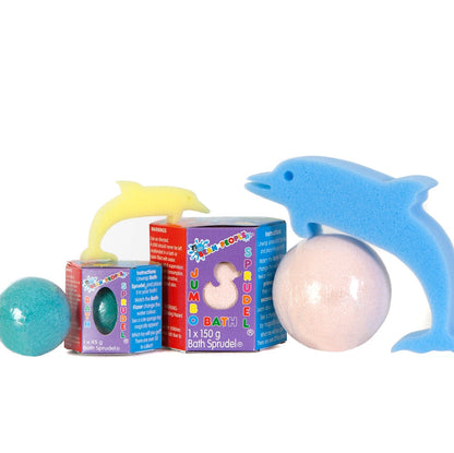 Bath Buddies Bundle |  6 pack Kids Bath Bombs, JUMBO Sprudel®, and JUMBO Water Beads