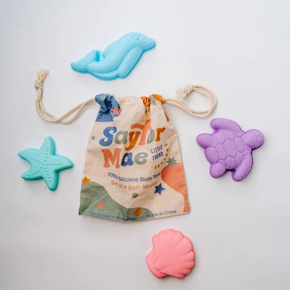 Saylor Mae Silicone Bath Toys set of 4
