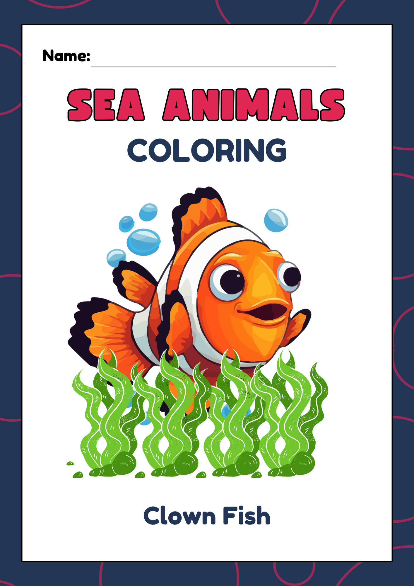 Free Printable Colouring In Download - Sea Animals