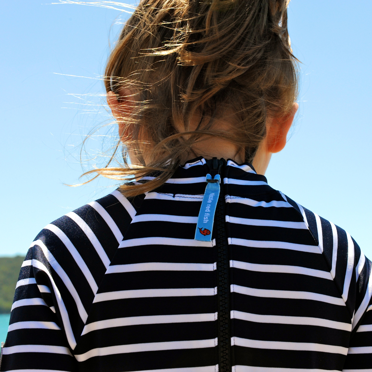 Kids Classic Fullsuit Long Sleeve Stripes UPF50+ Swimsuit