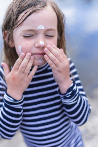 Kids Classic Fullsuit Long Sleeve Stripes UPF50+ Swimsuit