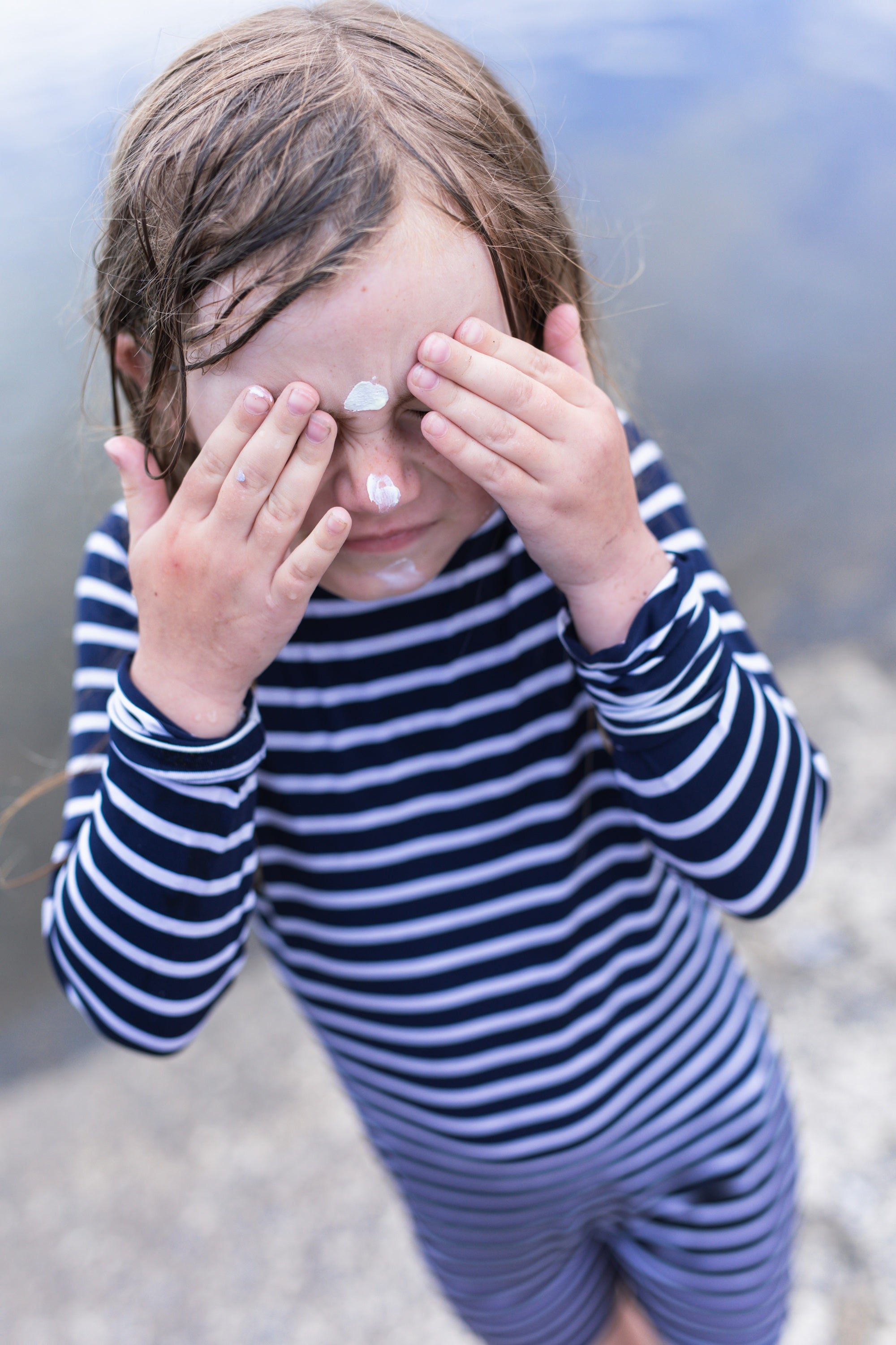 Kids Classic Fullsuit Long Sleeve Stripes UPF50+ Swimsuit